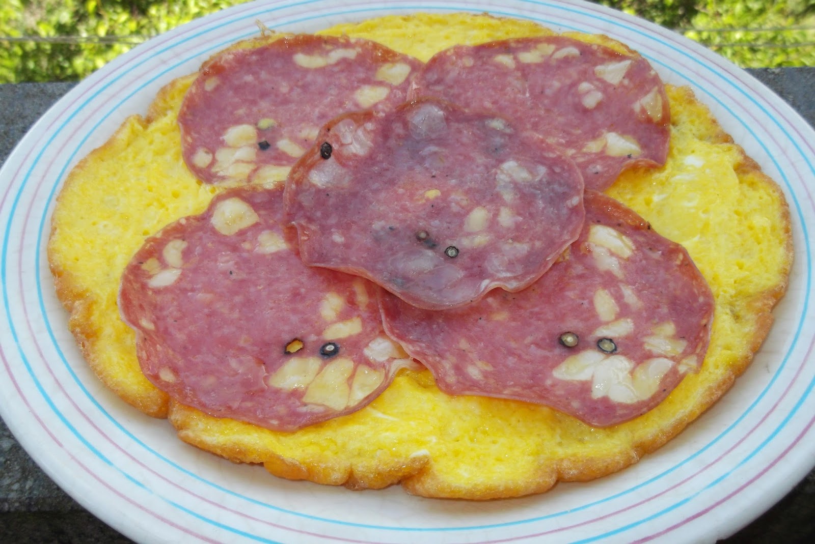 frittata al salame toscano