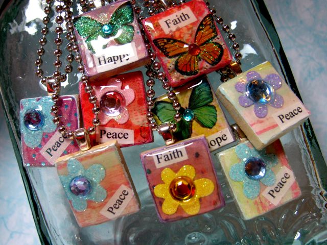 Scrabble Piece Necklaces