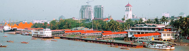 Yangon harbor