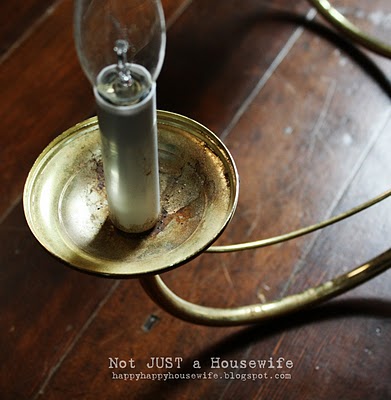 decoro sin decoro: Restaurar una lámpara de araña (II)