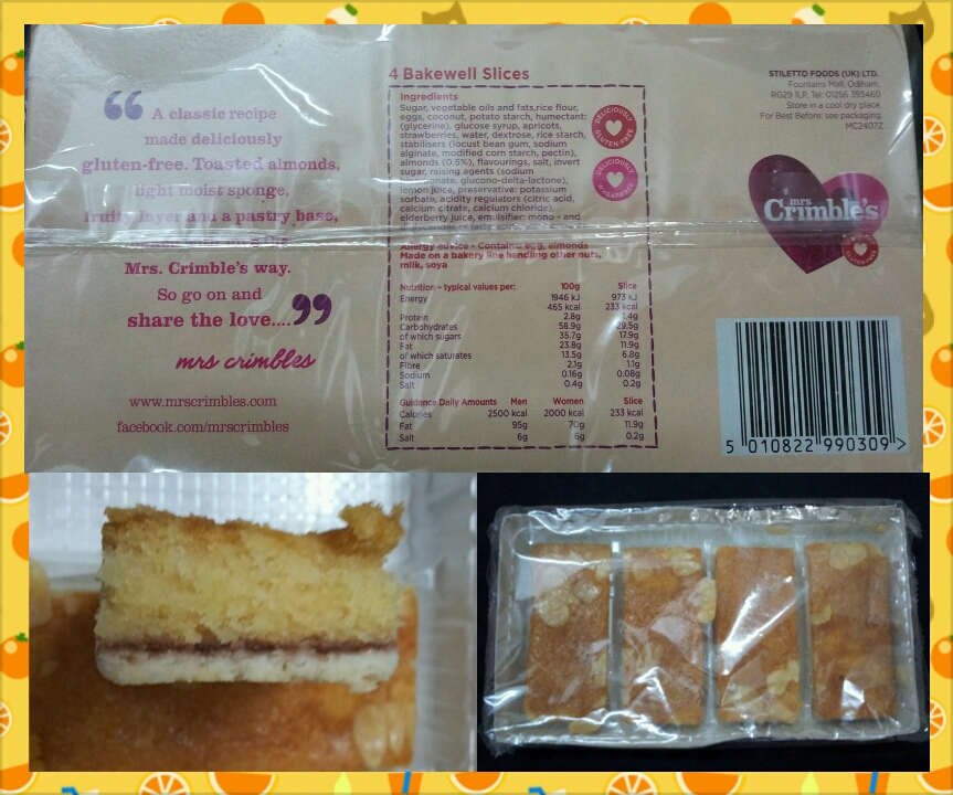 Mrs Crimbles Bakewell Slices