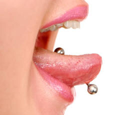 Tongue piercing is especially popular with teens and young adults