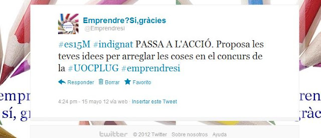 Twit del 15M de 2012