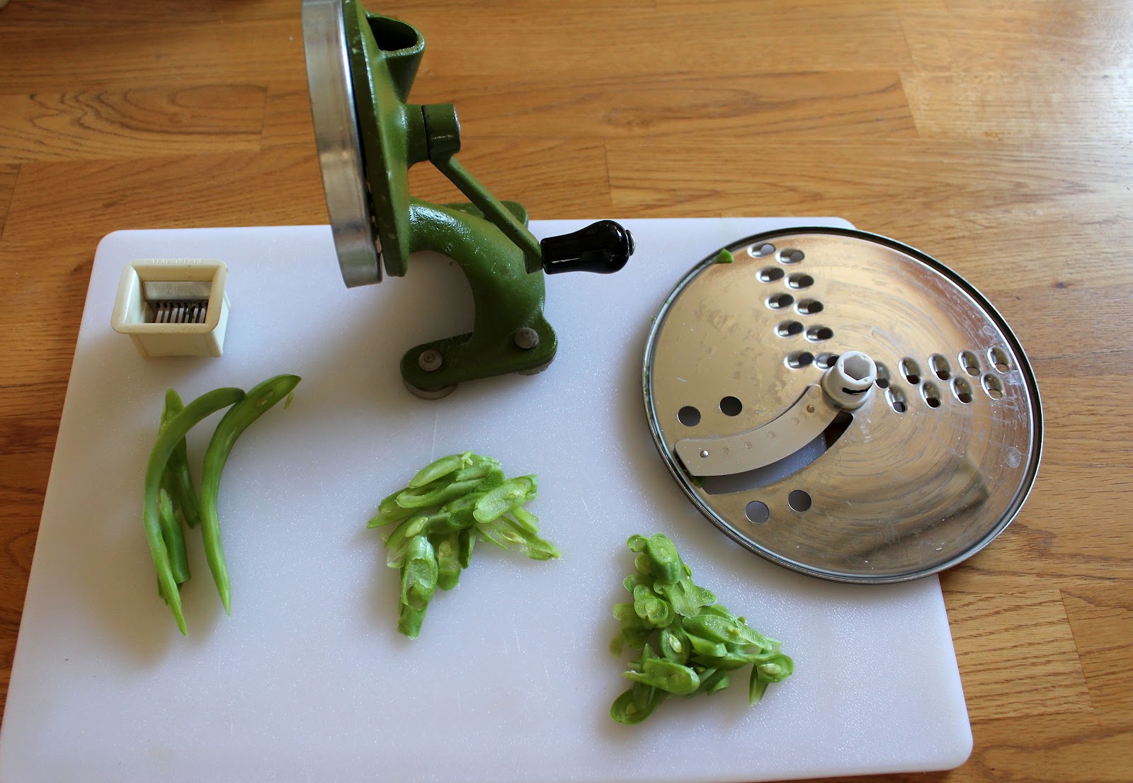 My Mountain Garden Gleanings Frenching Green Beans