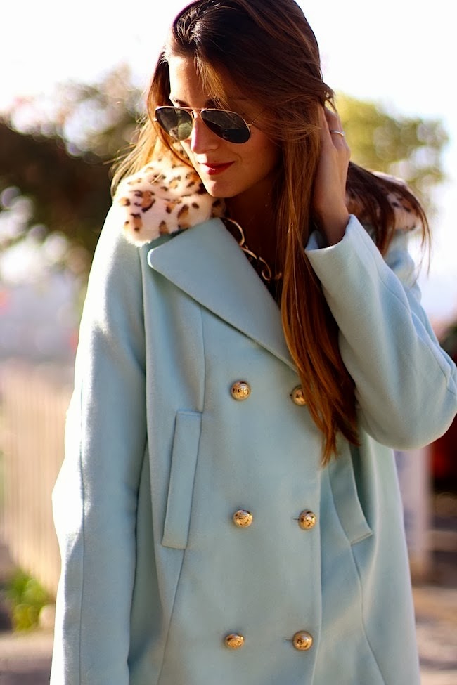 Marilyn's Closet FASHION BLOG Baby Blue Coat