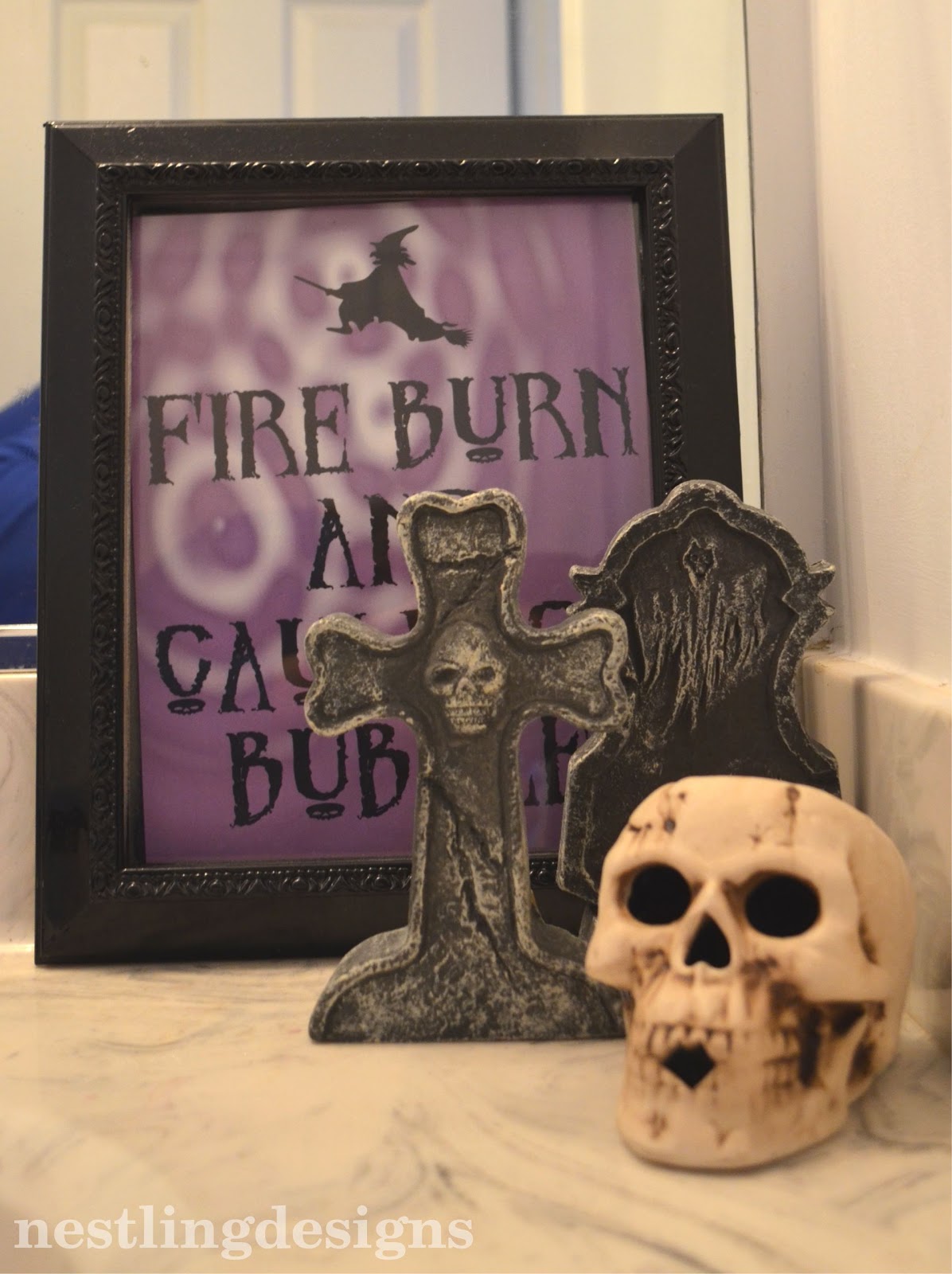 Nestling Halloween Soap Label free printable