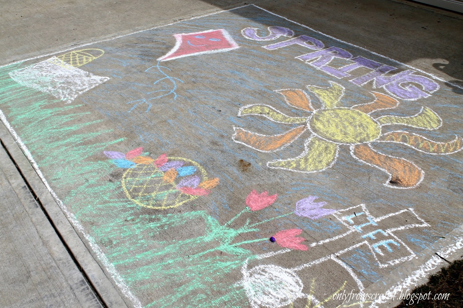 Only From Scratch Rose Art Sidewalk Chalk Contest