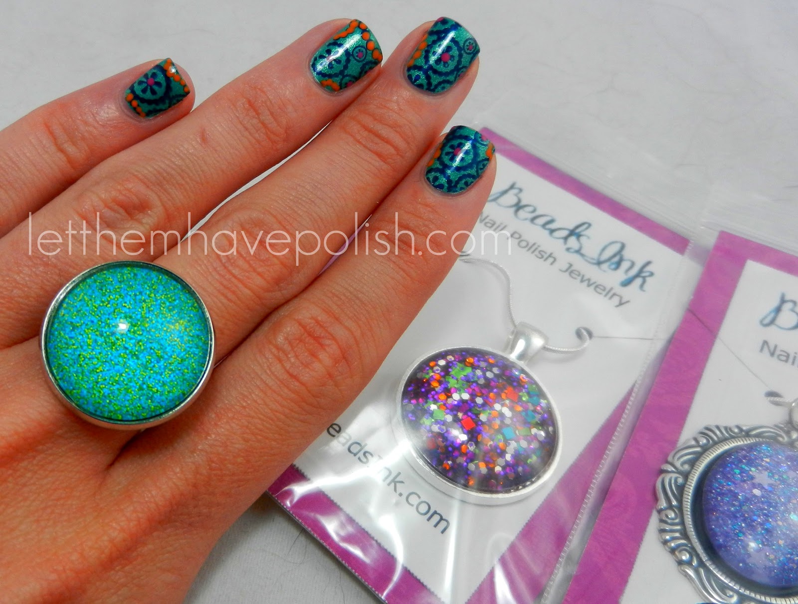 Let them have Polish! Etsy Mania!! BeadsInk Nail Polish Jewelry