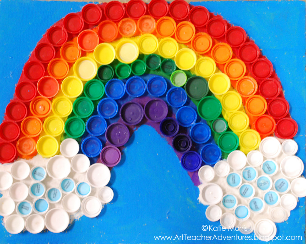 Adventures of an Art Teacher 2013 Bottle Cap Panels