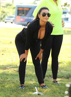 Kim Kardashian huge cleavage