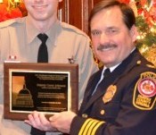 The Fairfax County Police  officer Walter R. Fasci/ Sean McGlone award for sober living.