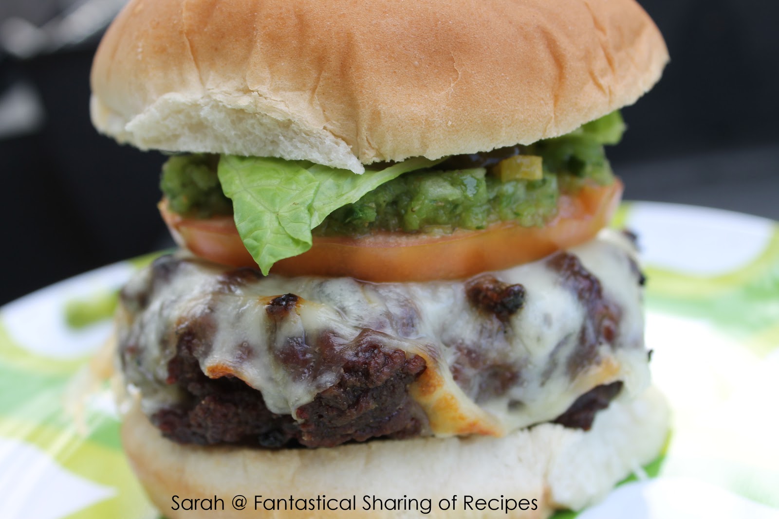 Fantastical Sharing of Recipes Green Chile Cheeseburgers