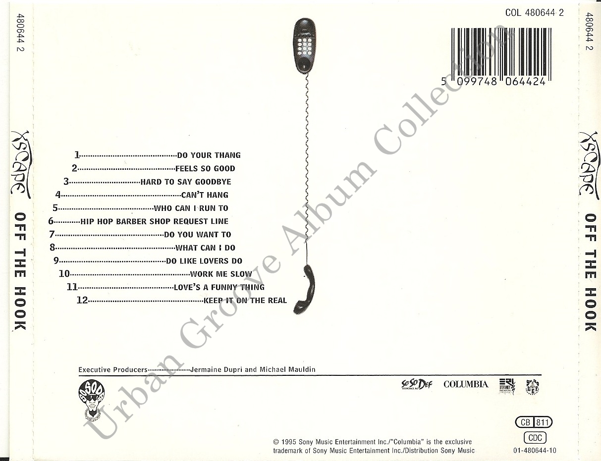 Urban Groove Album Collection Xscape Off The Hook (1995) R&B Group
