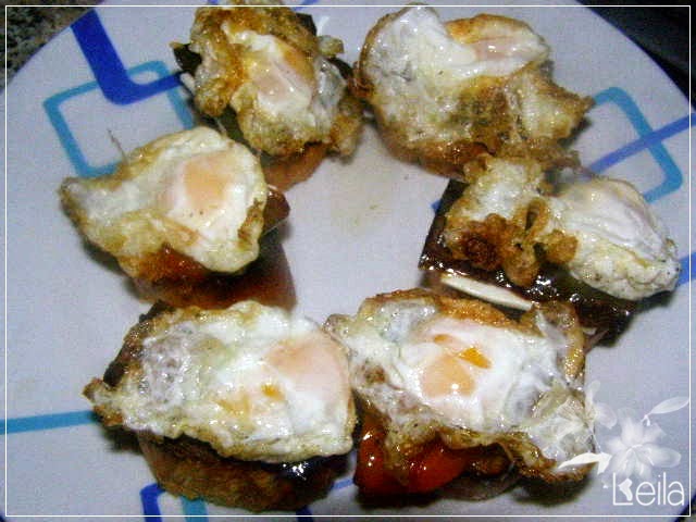 Montadito De Huevos De Codorniz 
