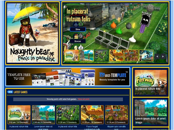Theme Blogspot website game flash Theme Blogspot website game flash