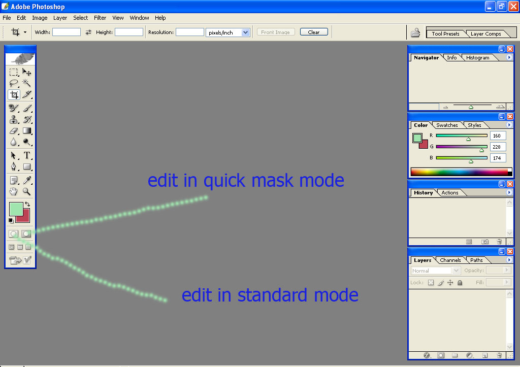 Your Web Site دروس فوتوشوب الدرس التاسع الأمر Quick Mask