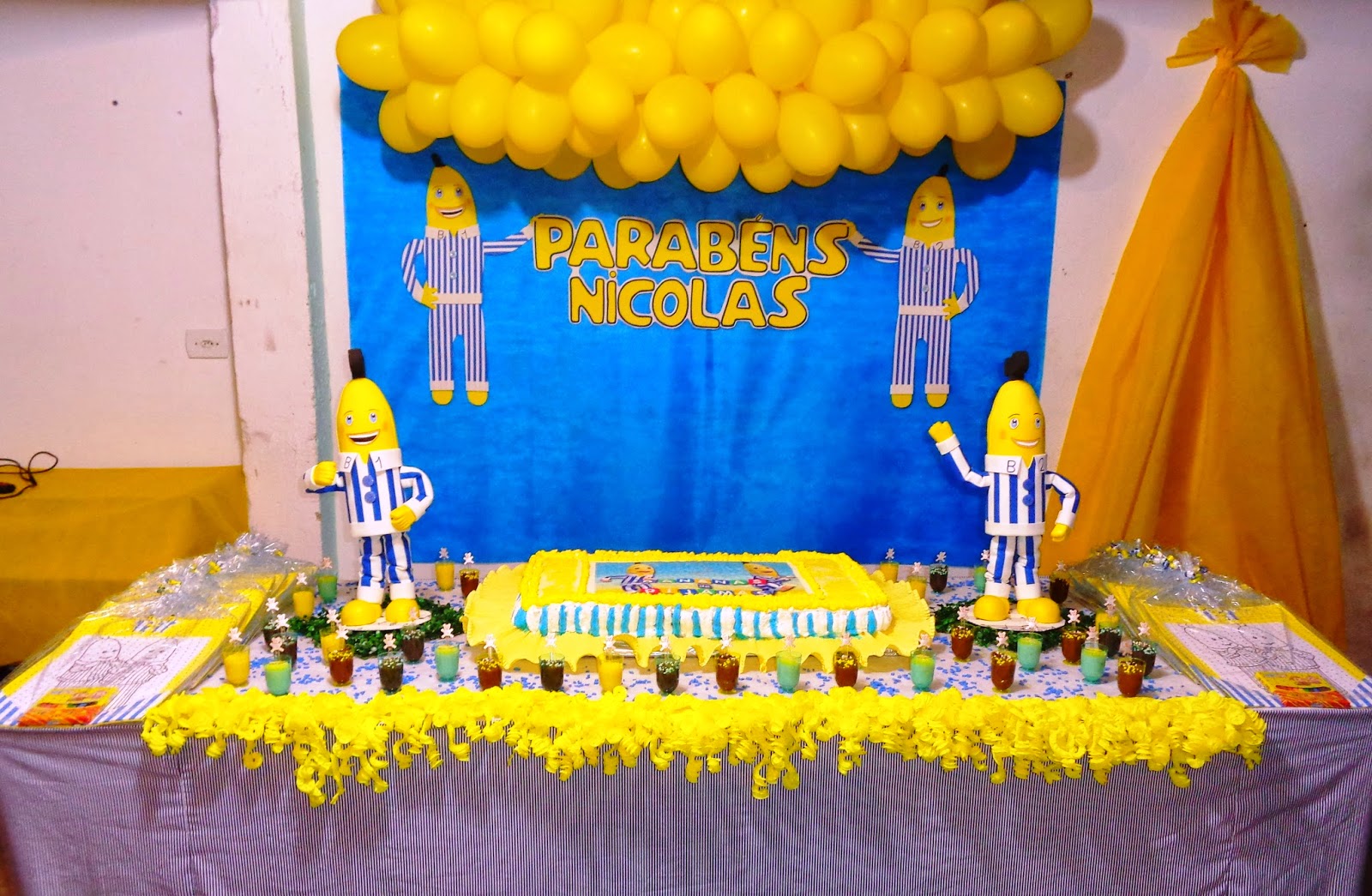 Dany DECORAÇÂO DE FESTA BANANAS DE PIJAMAS