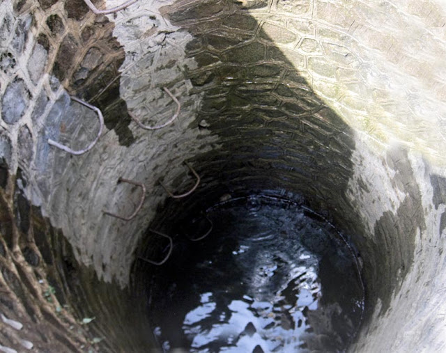 bird's eye view of a well