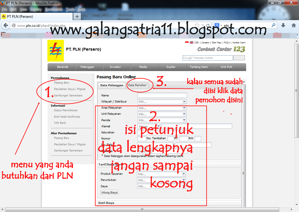 PRIA PUNYA Selera CARA DAFTAR PASANG BARU /TAMBAH DAYA