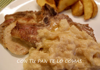 Chuletas De Cerdo Con Salsa De Manzanas
