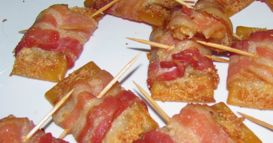 Food Newsy From Suzie! BACON WRAPPED CRACKER APPETIZERS