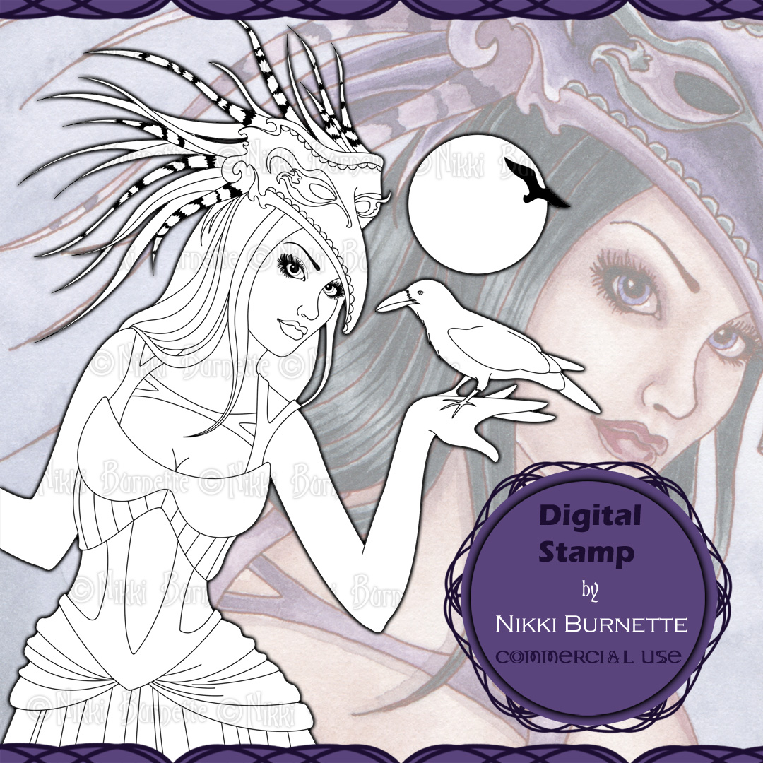 The Fantasy Art Of Nikki Burnette Digital Stamps And