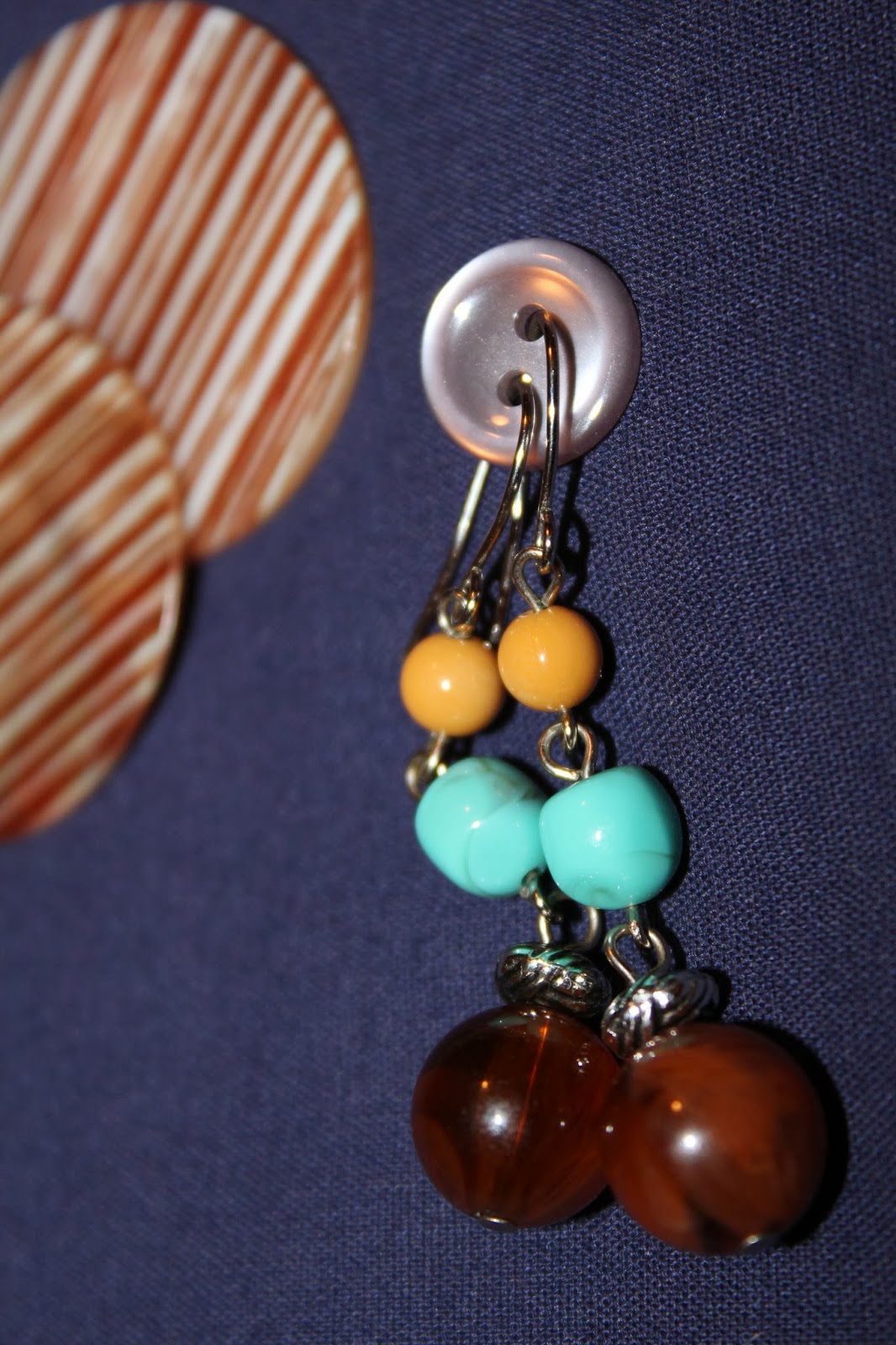 Potpourri Mommy Button earring holder