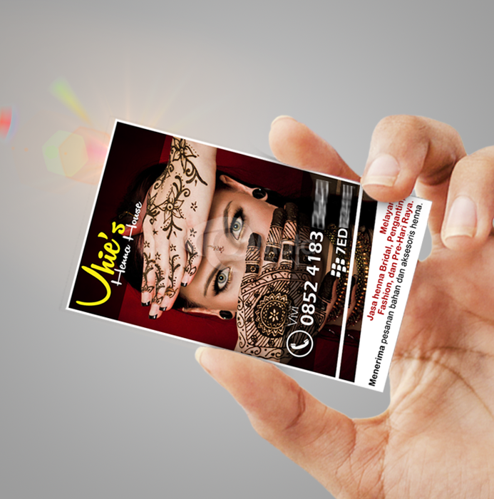 Kartu Nama Henna House Mata Desain