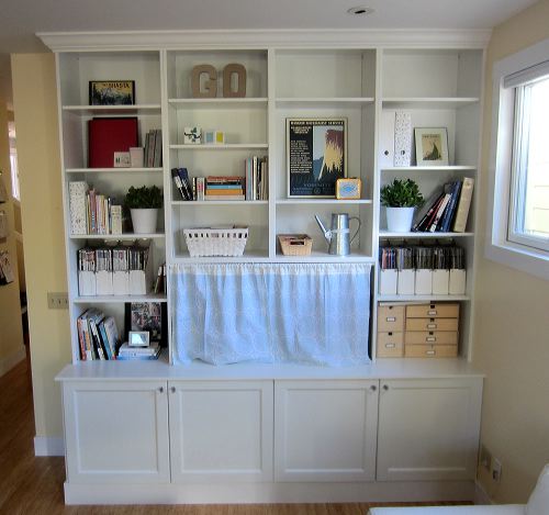 Besta Built In Family Room Bookshelf and TV Unit IKEA