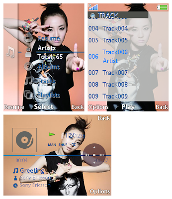 Dara@2NE1 SonyEricsson手機主題for Elm/Hazel/Yari/W20﹝240x320﹞