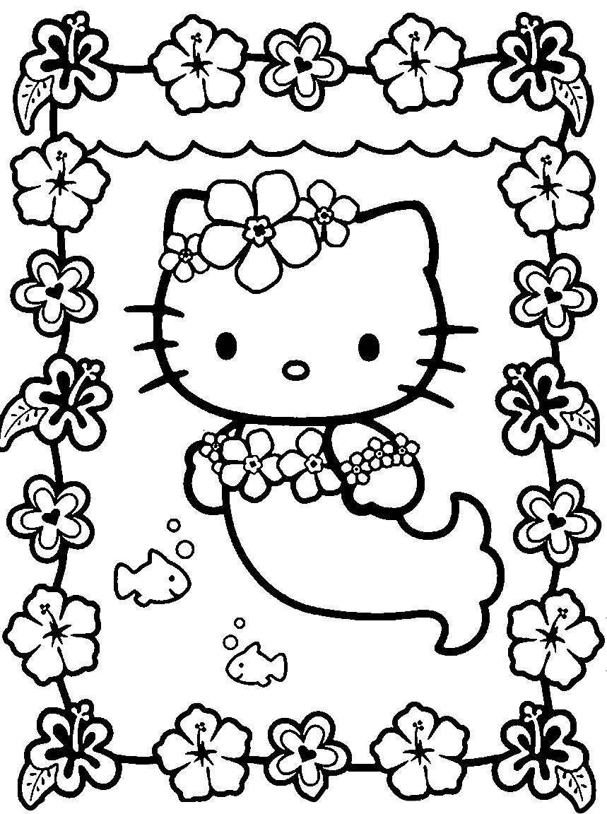 my picture: hello kitty coloring pages