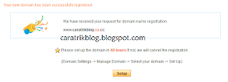 Cara Setup Blogspot ke Domain co.cc - www.caratrikblog.blogspot.com Cara Setup Blogspot ke Domain co.cc