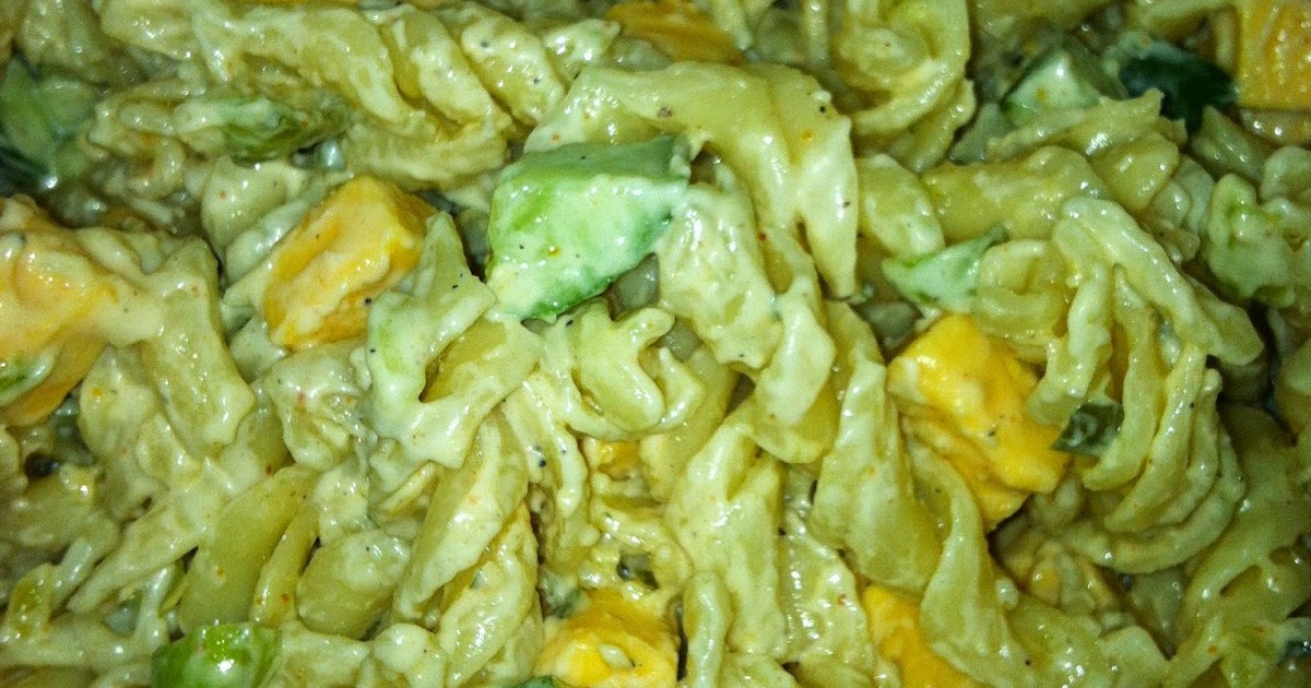 The Ranch Kitchen Pasta with Sweet Banana Peppers and Cubed Cheese