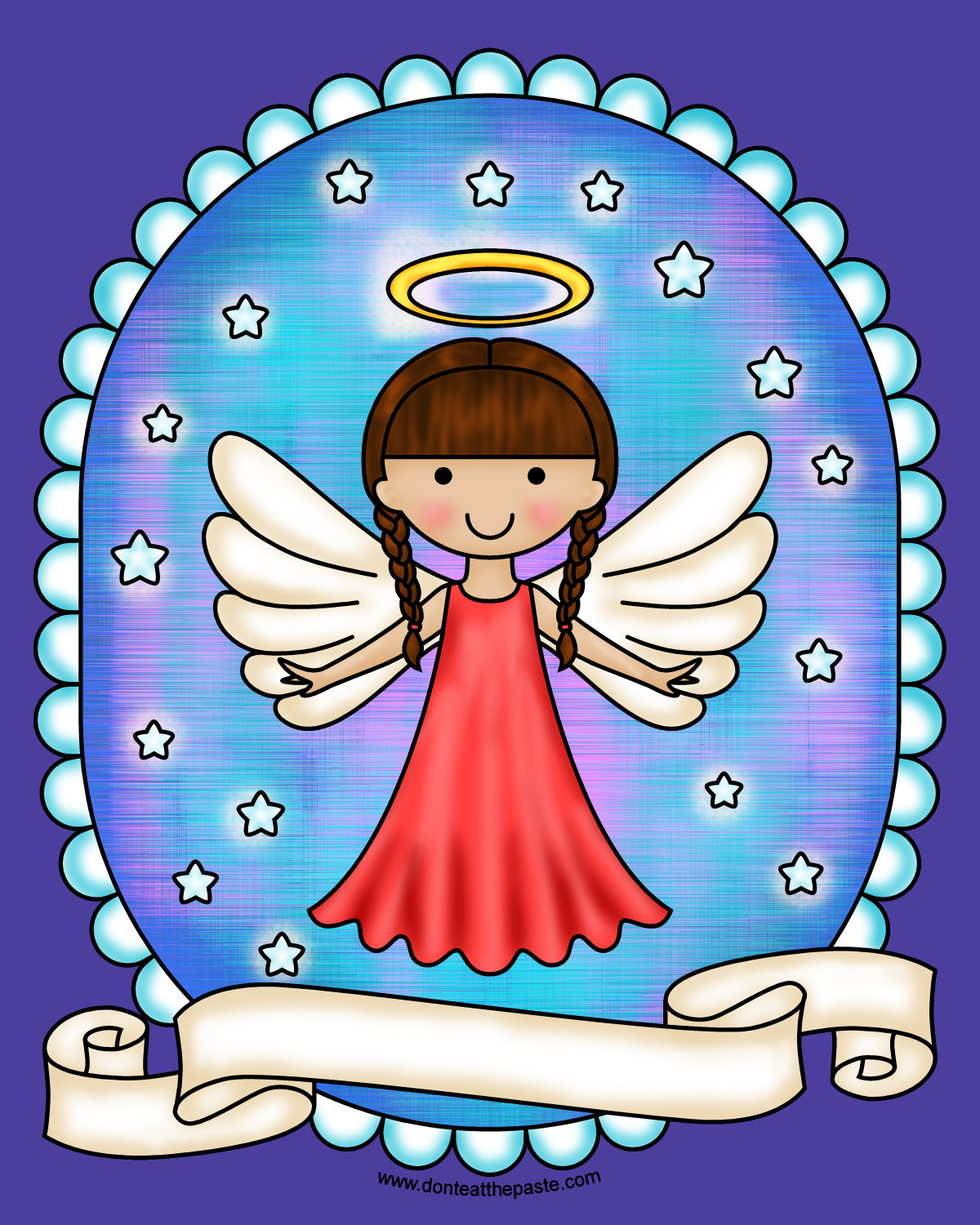 Don't Eat the Paste 2015 Angel Coloring Pages