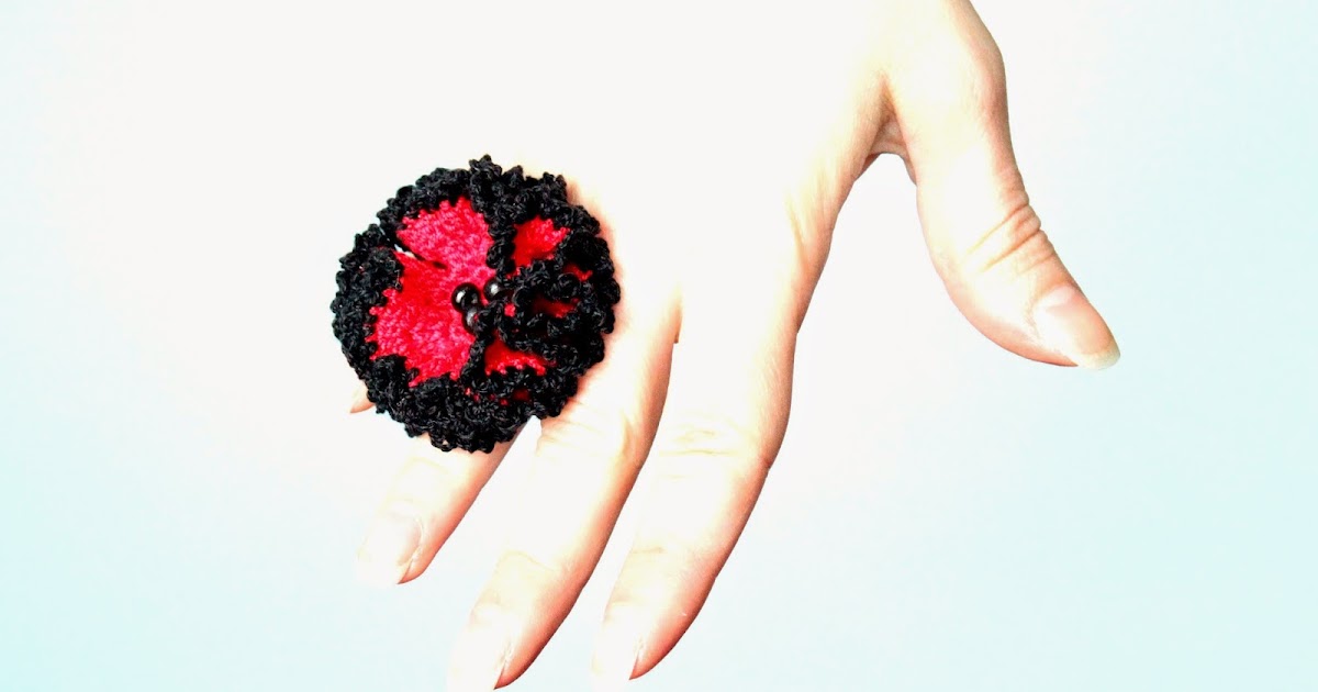 Beauty Crochet Pattern: Crochet Flower Ring - Free Pattern