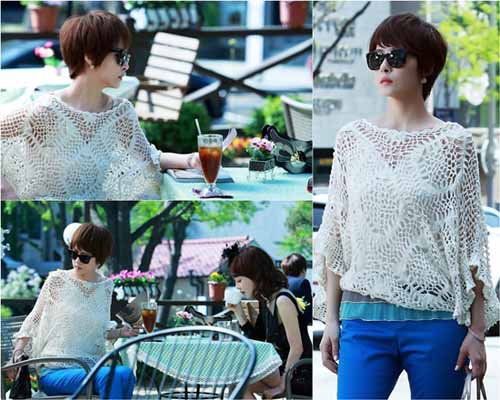 Actress Kim Sun Ah made a sidewalk in Seoul feel like a luxurious