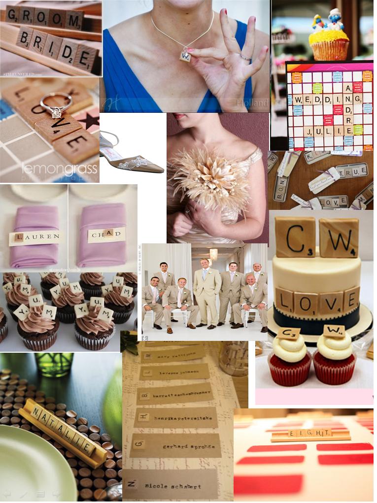 Scrabble Themed Wedding