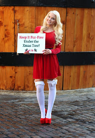 Helen Flanagan Big Boobs Is Sexy Red Santa For PETA Helen Flanagan Big Boobs Is Sexy Red Santa For PETA