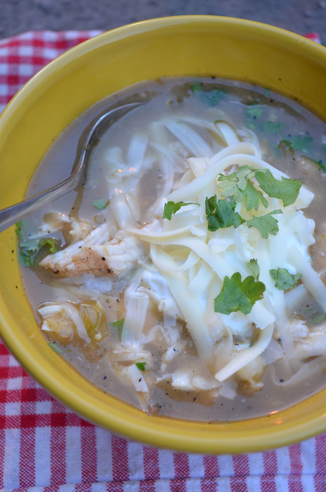 amour fou(d) chicken tomatillo soup.