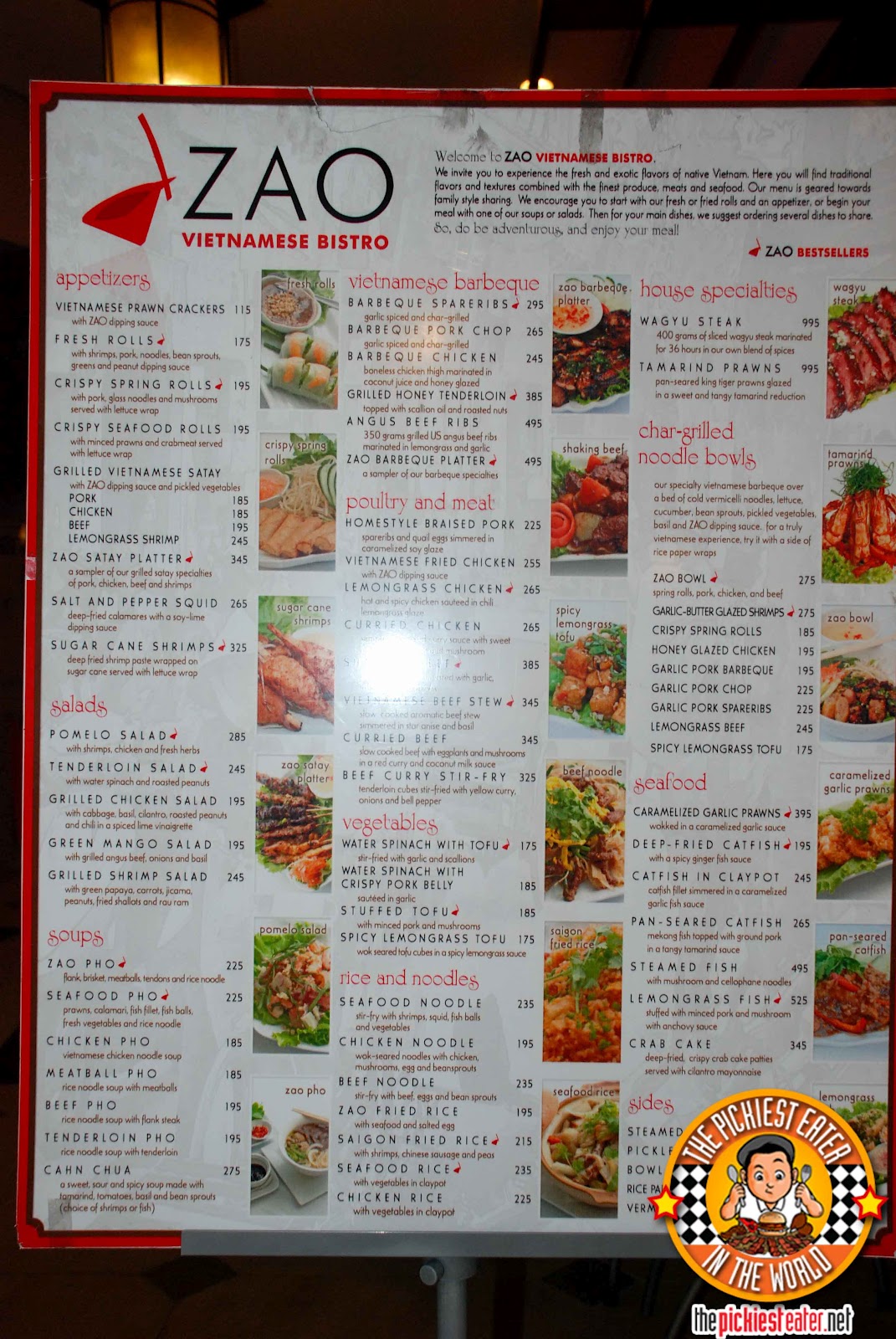 THE PICKIEST EATER IN THE WORLD A RAINY VISIT TO ZAO VIETNAMESE BISTRO