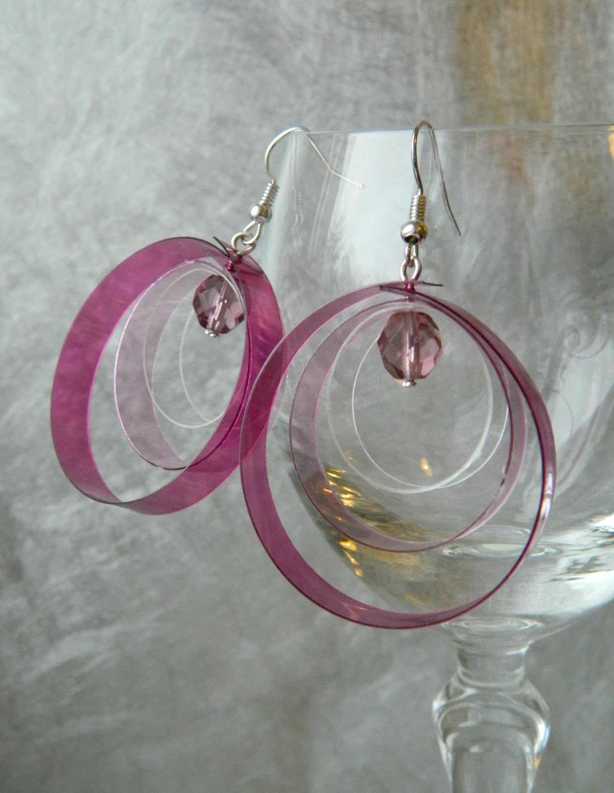 Страната отвъд дъгата Обици от бутилки Plastic Bottle Earrings