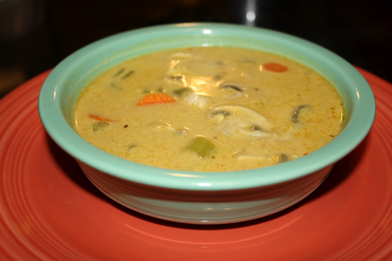 Just Plain Paleo Green Curry Chicken Soup