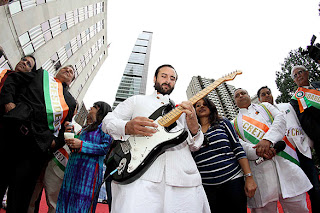 Saif Ali Khan and Anil Kumble at India Day Parade in USA