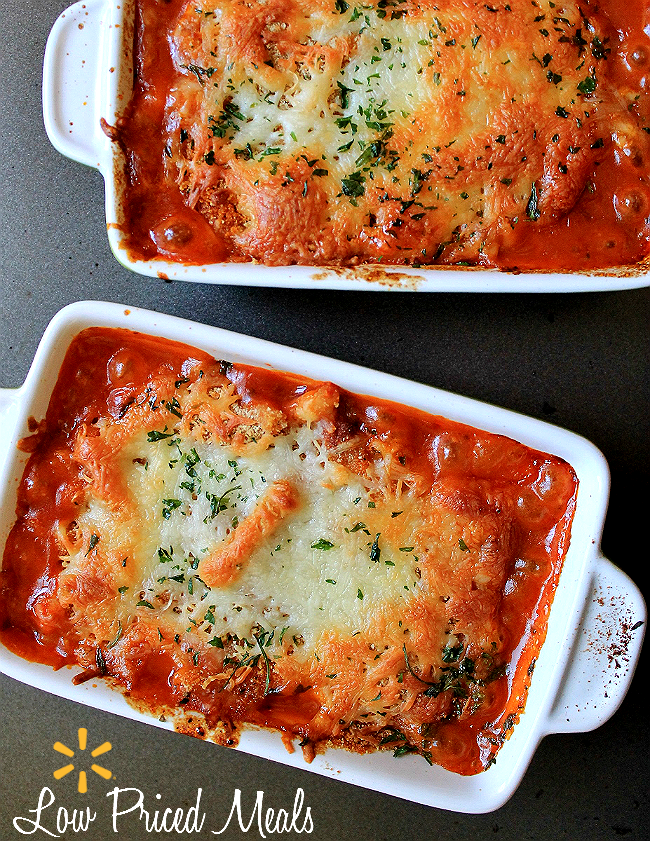 Chef Boyardee baked in an individual casserole with fresh veggies and cheese makes quick #LowPriceMeals! #ad