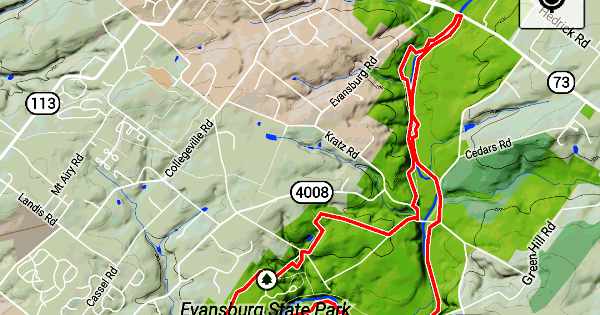 Evansburg State Park Trail Map Southeastern Pa Hiking: Evansburg State Park