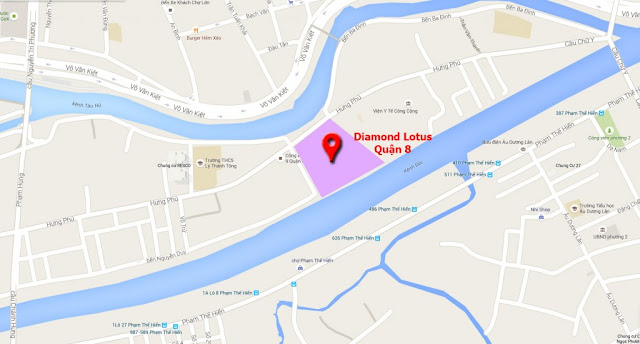 bản đồ vị trí dự án diamond lotus