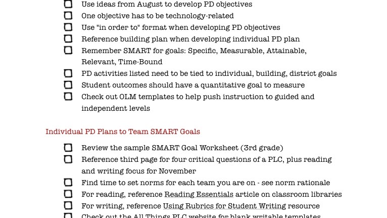 What Are Some Professional Goals For Teachers?