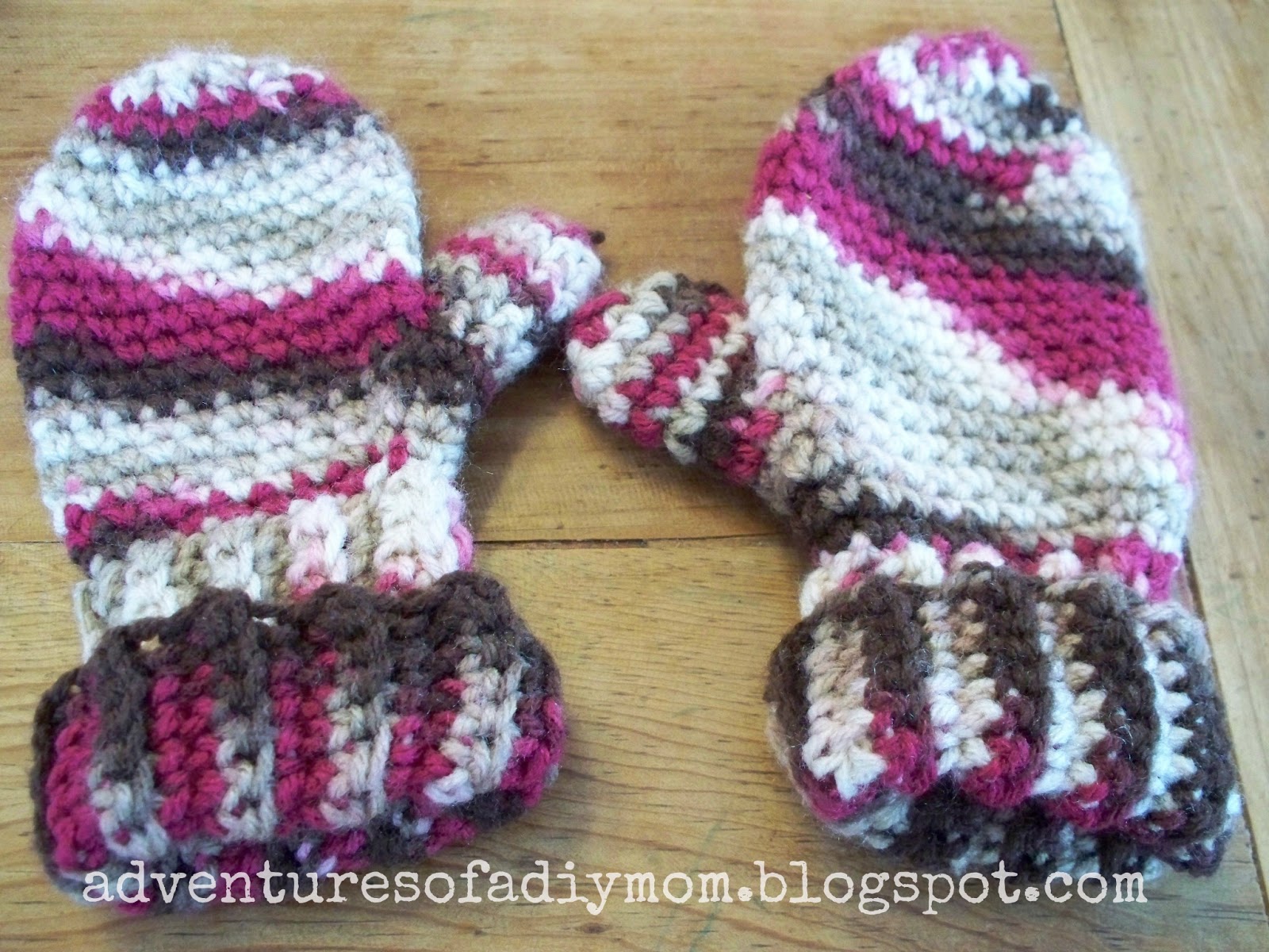 Crocheted Mittens Adventures of a DIY Mom