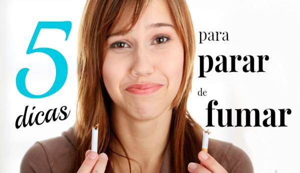 Para deixar de fumar isto haverá durante uma semana por mês