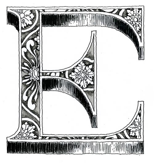 Letter E
